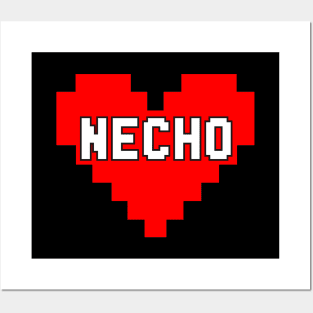 Necho, I Love, I Heart Posters and Art